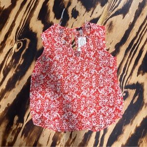 Zenobia Red and White Striped Tank Top‎